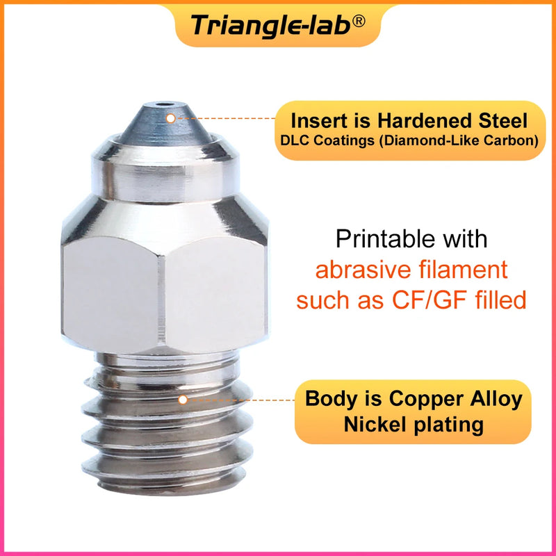 Trianglelab ZS MK8 Nozzle for 3D printers hotend 1.75MM Filament J-head cr10 heat block ender3 hotend m6 Thread