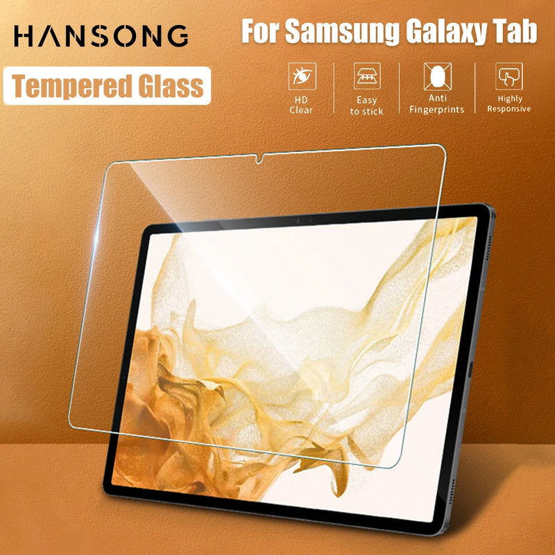 Tempered Glass For Samsung Galaxy Tab S9 S8 S7 S6 lite S5E S4 Tab A8 A7 lite 10.5 10.1 11 Samsung Tablet Screen Protector Film