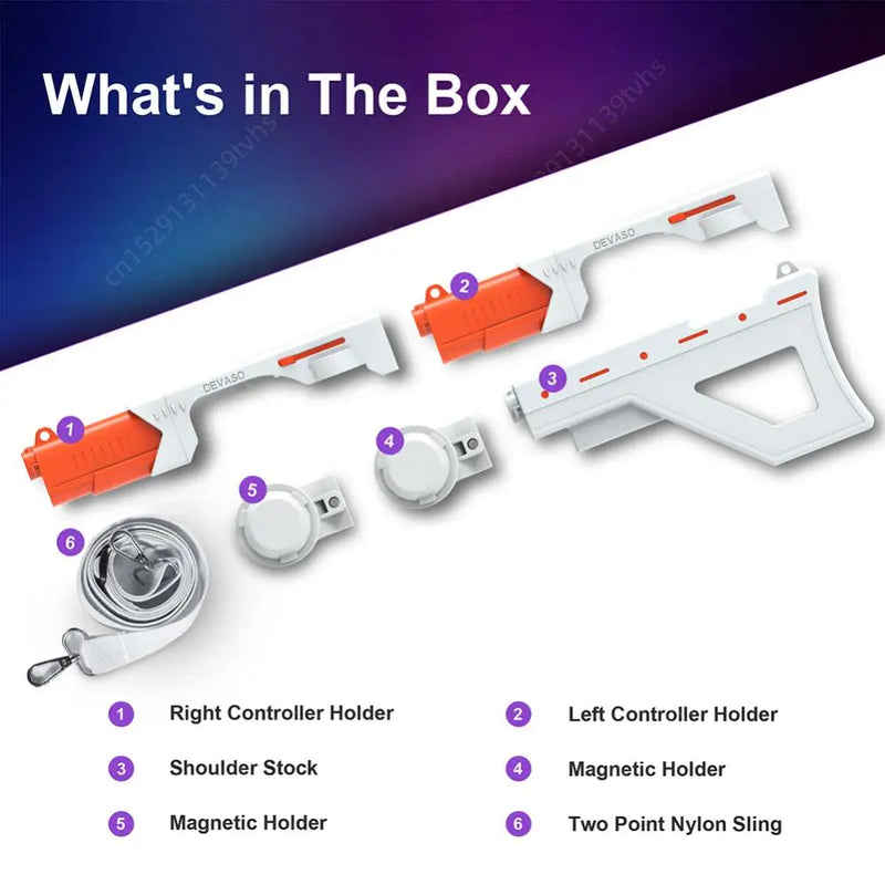 For Sony PlayStation VR2 Controller Holster Handle Toch Controller Grip Shooter Magnetic Gun Stock VR Controller Case for PSVR2