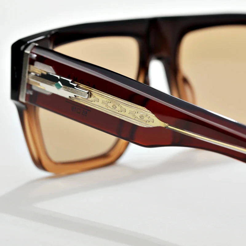 Top Quality Acetate Fashion Square Sunglasses Men Designer Eyeglasses UV400 Outdoor Handmade Women Trendy ACOMA SUN GLASSES