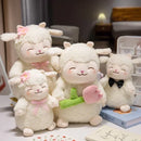 Lamb Stuffed Animal Soft Cute Lamb Plush Doll Sheep Play Toys White Birthday Christmas Holiday Easter Thanksgiving Gift For Kids