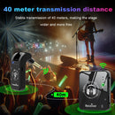 Wireless in Ear Monitor System Rechargeable Transmitter Receiver Wireless Earphone Monitor Transmission System 10H Battery Life