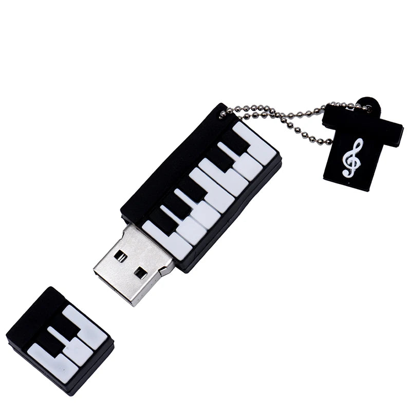 Guitar Series Creative Gifts USB 2.0 Flash Drive Real Capacity Pen Drive 64GB/32GB/16GB/8GB/4GB Memory Stick Pendrive  U Disk