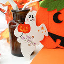 50PCS Halloween Lollipop Card Multi Pumpkin Ghost Skull Cat Lollipop Holder Halloween Party Supplies Trick Or Treat Candy Pack