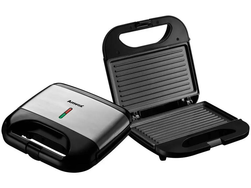 Sandwiches Amvox AMS 500 Black 750W - 220V