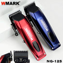 WMARK NG-125 Professional Electric Hair Clippers 7500RPM Rotating Motor Oil Head Barber Shop Trimmer for Man Blade 5 Adjustments