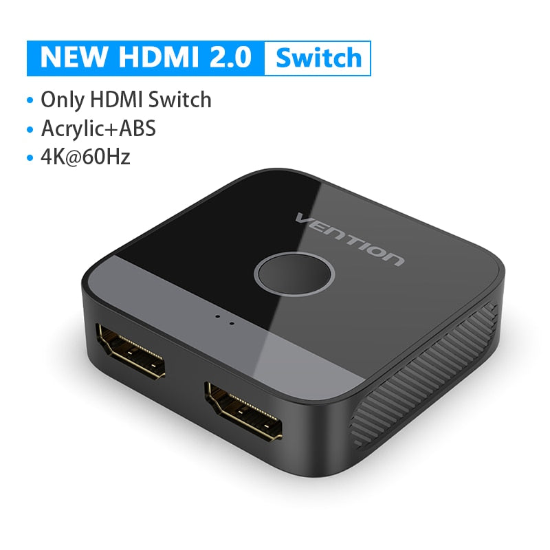 Vention HDMI Switcher 8K Bi-Direction 2.1 HDMI Switch 1x2/2x1 Adapter 2 in 1 Out Converter for PS4/5 Xiaomi TV Box HDMI Splitter