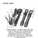 Multifunctional Bike Repair Tools Wear-resistant Stainless Steel Foldable Bike Tools