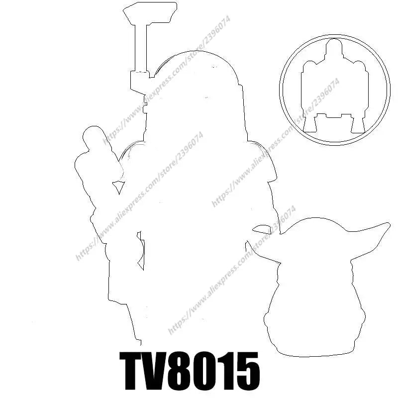 TV6102 Action Figures Movie accessories Building Blocks Bricks toys TV8009 TV8010 TV8011 TV8012 TV8013 TV8014 TV8015 TV8016