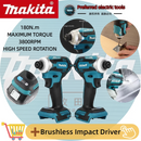Makita DTD171 18V Brushless Impact Driver Rechargeable Screwdriver Drills Cordless Power Tools