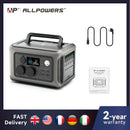 ALLPOWERS Portable Power Station R600, 299Wh LiFeP04 Battery with 2x 600W (1200W Surge) AC Outlets for Outdoor Camping RV Home