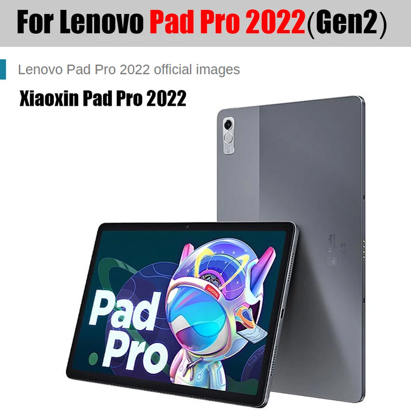 For Lenovo Xiaoxin Pad Pro 2022 Case 11.2 inch Tab P11 Pro Gen2 TB132FU TB138FC Magnetic PU Leather Stand Tablet Cover+Film+Pen