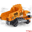 NEW Heavy Dump Truck Engineering Cement Mixer Engine Mini Loader Car Classic Model Building Blocks Sets Bricks Toy City