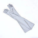 Classic Women Black White Red Evening Party Prom Gloves Opera Stretch Satin Long Mittens for Lady Driving Sun Protection Gloves