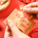 2025 Chinese New Year Snowflake Crispy Packaging 100Pcs 7x10cm Baking Cookie Machine Sealed Candy Bags