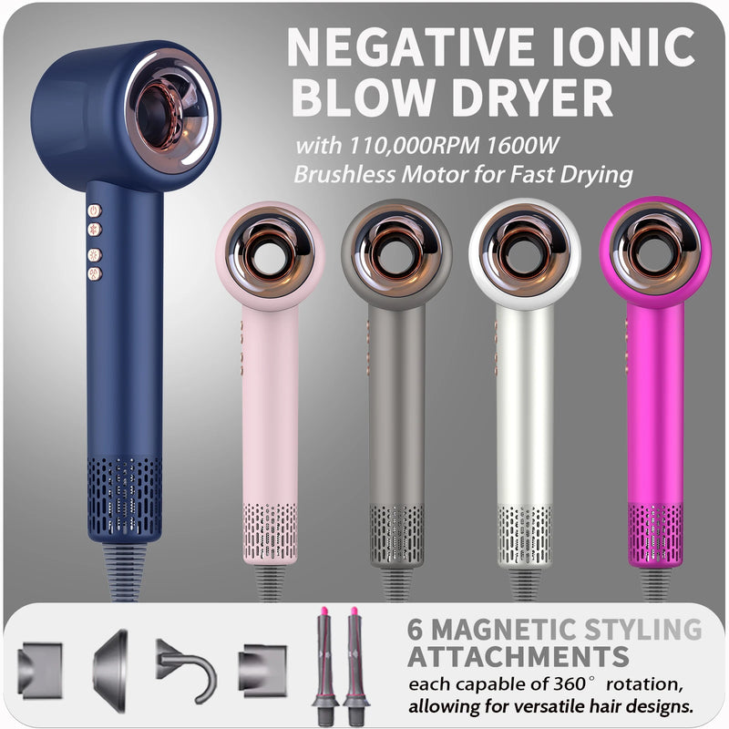 Professional Super Hair Dryer Personal Care Styling Negative Ion Salon Tool Constant Anion Electric Leafless