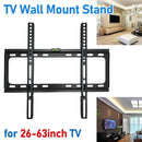 26-63inch TV Support Mount Adjustable Television Mounting Holder with Level Low Profile Flat TV Wall Mount for LCD LED Monitor