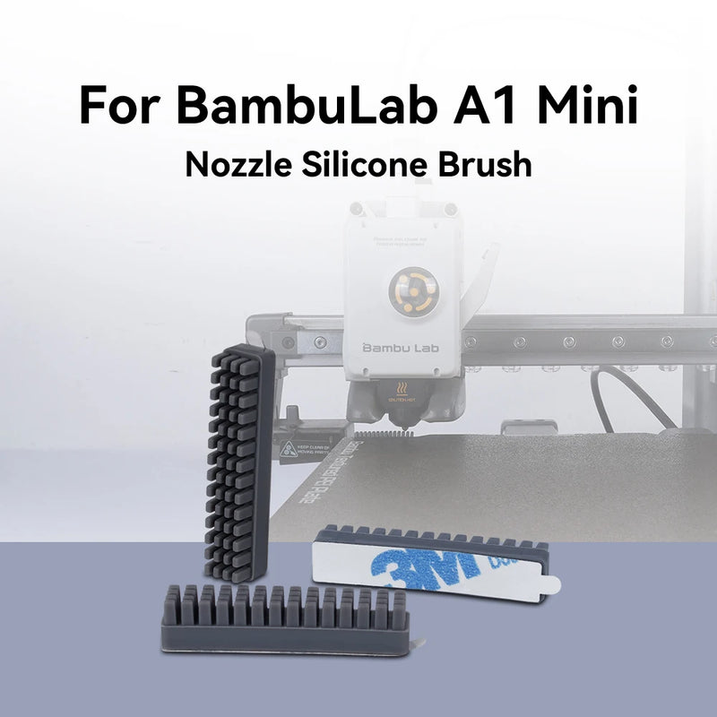 For Bambu Lab A1/A1 Mini Nozzle Brush Silicone Wiper Hotbed Mounted Scrubber Nozzles Cleaning Tools For Bambulab ,30/24/12/3pcs