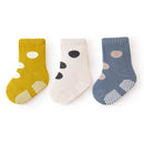 3Pair Newborn Baby Sock Children Boy Girl Kid Autumn Warm Breathable Non Slip Stocking Solid Fashion Socken Clothes Accessories