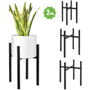 Einstellbare Höhe und erweiterbare Breite (23.37cm) Metall Pflanzenhalter mit perfektem Blumentopf Stand