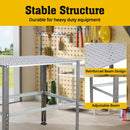 Welding Table 36x24 Inch Workbench, Adjustable Beam & Feet, 600lbs Capacity for Garage Shop Home