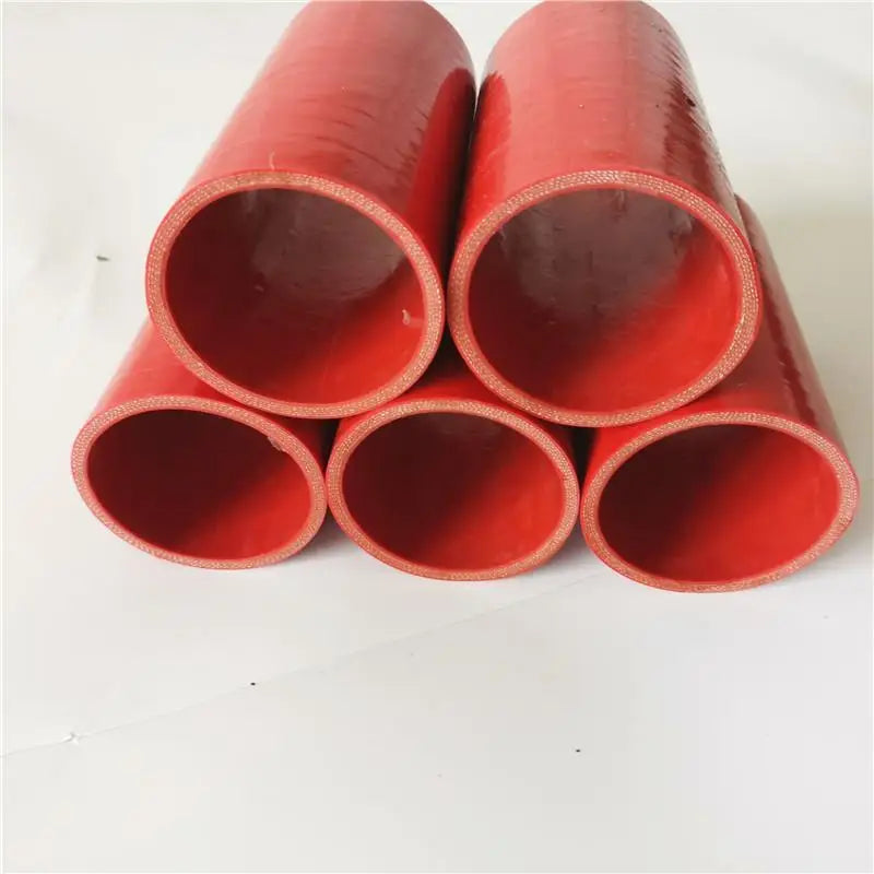 Water Hose Straight Silicone Coolant Hose 1 Meter Length Intercooler Pipe ID16mm~100mm Silicone Hose Car Accessories Red