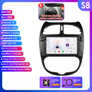 Hizpo 2Din 7inch Android Car Radio for Peugeot 206 206CC 206SW 2000 - 2008 Multimedia 4G BT Auto CarPlay GPS RDS DSP Stereo