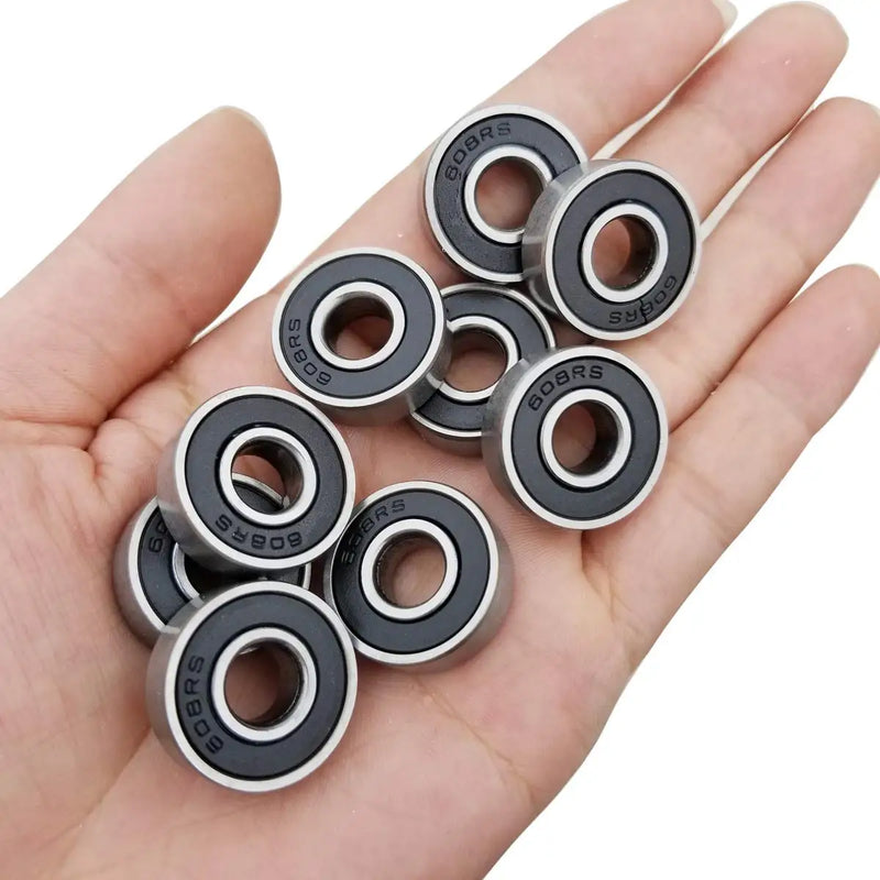 20Pcs 608-RS 608RS Ball Bearing Double Rubber Sealed Shielded 8mm x 22mm 7mm Miniature Deep Groove 608 2RS Bearings