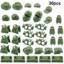 SWAT Military Special Forces camouflage Helmet Vest Soldier Army Mini Action Figures Team Set Parts Building Blocks Bricks Toys