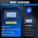 XTOOL X100 PADS Car Key Programmer Key Generator Read Pin Code All System Diagnostic Tool Automotive Scanner CANFD DOIP FCA V2.0