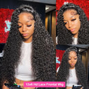 250 Density 13x6 HD Lace Front Human Hair Wigs 30 40 Inch Deep Wave 13x4 Curly Lace Frontal Wig Brazilian For Black Women