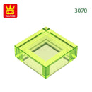 Wange 666PCS/lot 3070 1x1 Light Area Wooden Moc Loose Parts Compatible with Bricks DIY Children's Toy Assembly Gift Storage Box