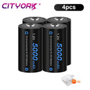 CITYORK 1.2V C Size Battery Ni-MH LR14 Rechargeable Batteriy For Gas Cooker Car Toy Flashlight Radio Low Self Discharge C Bateri