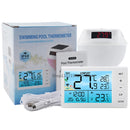 2025 NEW Intelligent Solar Powered Pool Thermometer With LED Digital Gauge 100 Meter Wireless Transmission green