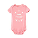 Papa Tu Es Le Meilleur Baby Bodysuit Cute Summer Baby Romper Body Boys Girls Clothes Outfits Baby Wear Father's Day Gift