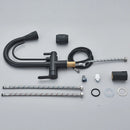 Purification Water Kitchen Faucet Black 360° Rotating Filter Water Faucets Pull Out Sprayer 3 Ways Hot Cold Water Mixer Tap