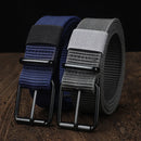110/120/130cm Men's Belt Canvas Pin Buckle Leather Belt Outdoor Sports Belt Women's Trendy Belt With Jeans Belt For Men Women