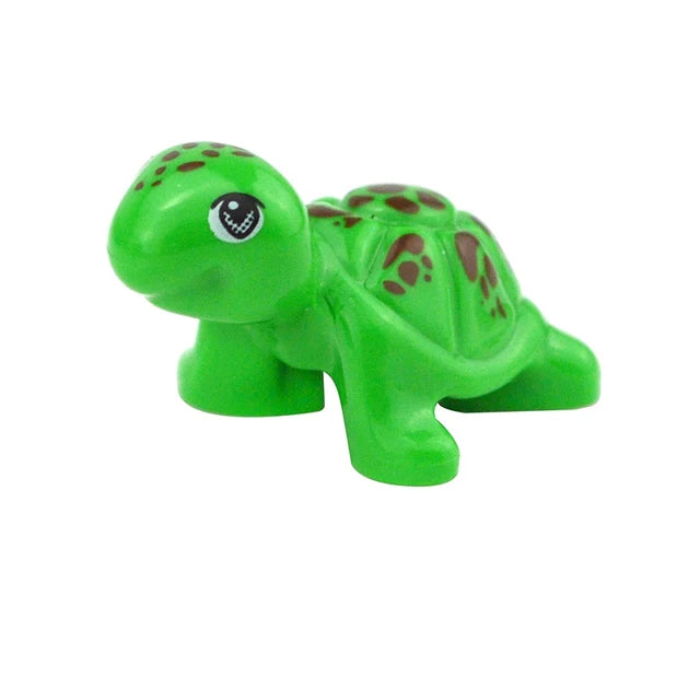Poultry City Animals Figures Classic Building Block Deer Owl Goat Tiger Zoo Farm Accessories DIY Brick Children Kids Toy Gifts