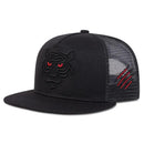 Unisex Tiger Embroidery Hip-hop Net Hats Spring Summer Outdoor Adjustable Casual Baseball Caps Sunscreen Hat