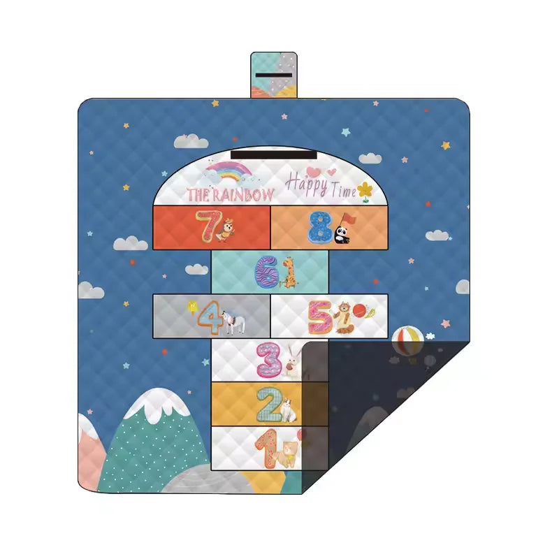 Ultrasonic Picnic Mat Thickened Waterproof Beach Blanket Camping Tent Grassland Mat Outdoor Sleeping Pad Camping Accsesorios