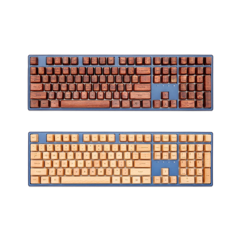 KPREPUBLIC LOOP 104 Wooden Keycaps Wood Keycap Walnut Rosewood Beech for GH60 Poker 60 87 tkl 104 ansi 108 XD87 BM80