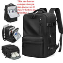 Vacuum Compression Backpack with Vacuum Pump Expandable Travel Backpack for Men Women Airline Approved Business Bag 60L
