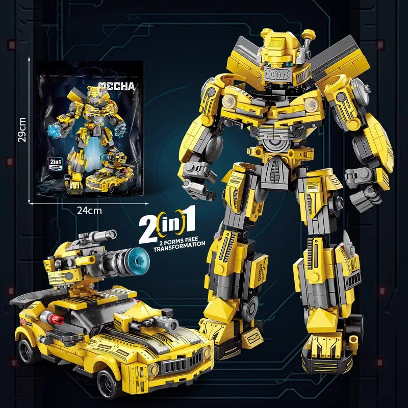 Lewan 2077 Steel Mech American Team Killer Assembled Building Blocks Boy Toy Gift Compatible with Lego