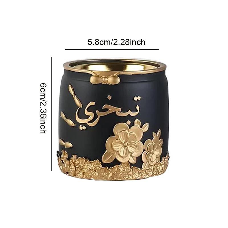 Mini Arabic Incense Burner Small Frankincense Resin Charcoal Bakhoor Burners for Yoga Spa Aromatherapy Home Decor Stove