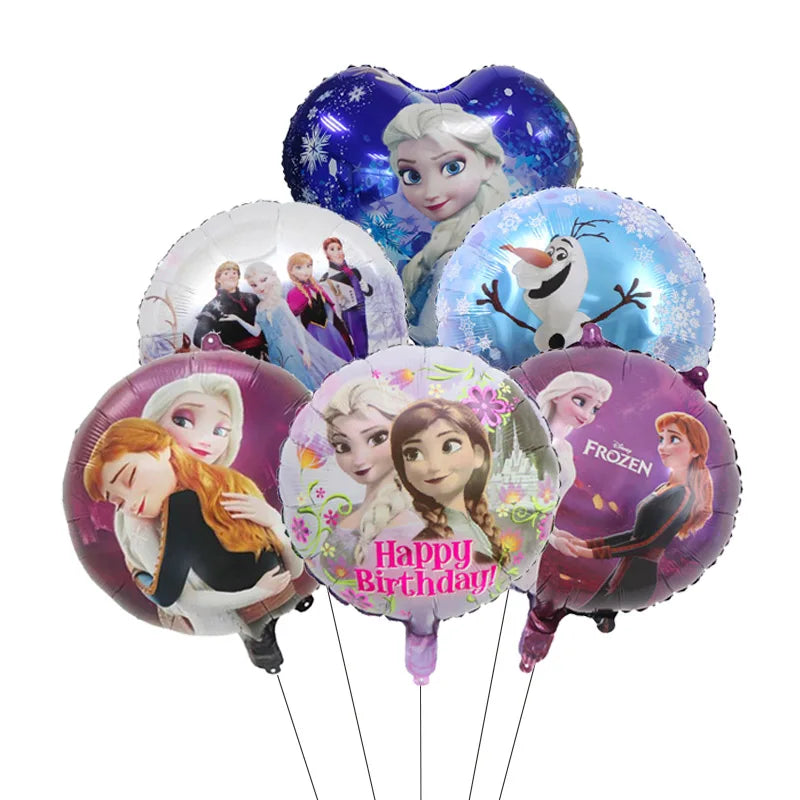 Frozen Anna Elsa Princess Birthday Party Decorations Kids Disposable Tableware Plates Cups Napkins Balloons Baby Shower Supplies