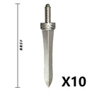 Medieval MOC Weapon Figure Accessories Building Blocks Soldiers Sword Shield Bow Arrow Trident Hammer Axe Spear Brick Kid Toy