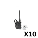 MOC WWII Military Figure Accessories Building Blocks Soldiers Face Scarf Tactical Belt Headphones Telegram Toys Children J031