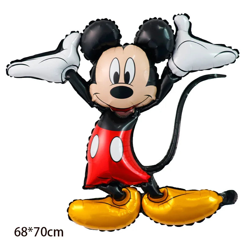 Disney Mickey Minnie Mouse Foil Balloon Baby Shower Birthday Cartoon Mickey Mouse Balloon Party Decoration Air Globos Supplies