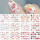 12Pcs Lovely Rabbit Easter Nail Art Stickers Kawaii Animals Carrot Bunny Decals Design Water Transfer Decoration Manicure CHBN