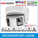 HIKVISION Panoramic IP Camera 8MP 4K DS-2CD2387G2P-LSU/SL 4MP HD DS-2CD2347G2P-LSU/SL ColorVu Built-In Mic Speaker Security
